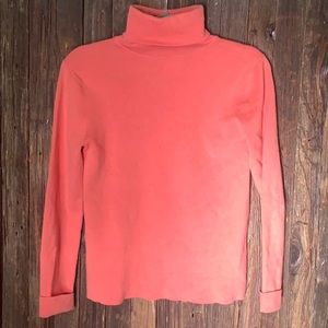 Eddie Bauer salmon pink turtle neck
